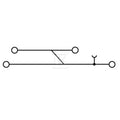 Zacisk modułowy wielorzędowy, złącze śrubowe, czarny, 2.5 mm2, 800 V, liczba przyłączeń: 4, liczba poziomów: 2, TS 35, V-0, WDK 2.5N V SW