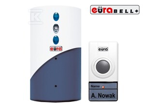Dzwonek bezprzewodowy "EURA" WDP-25A3 "CANTOR" możliwość rozbudowy zasilanie bateryjne