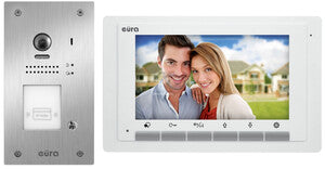 Wideodomofon "EURA" VDP-61A5/P WHITE "2EASY" - jednorodzinny, LCD 7", biały, RFID, podtynkowy