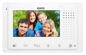Monitor "EURA" VDA-32A5 "2EASY" - biały, ekran 4,3"