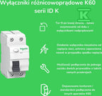 Wyłącznik różnicowoprądowy IDK-63-4-30-AC 63A 4-biegunowy 30mA typ AC