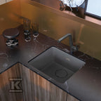 Bateria kuchenna z wyciąganą wylewką Silia, titanium