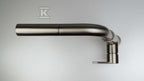 Bateria kuchenna z wyciąganą wylewką Silia, titanium