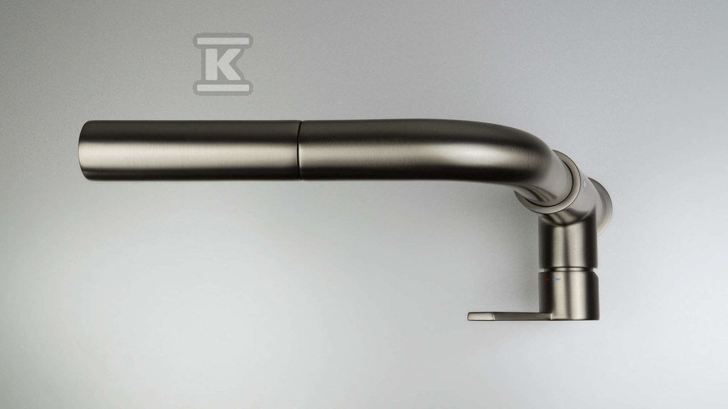 Bateria kuchenna z wyciąganą wylewką Silia, titanium