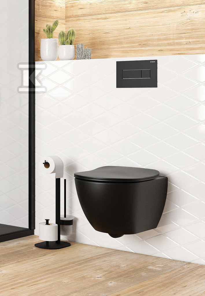 Miska WC z funkcją mycia/funkcja bidetu - z baterią mieszaczową Peonia, czarny