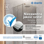 Drzwi prysznicowe systemu Kerria Plus Kerria Plus 80 cm - składane, nero