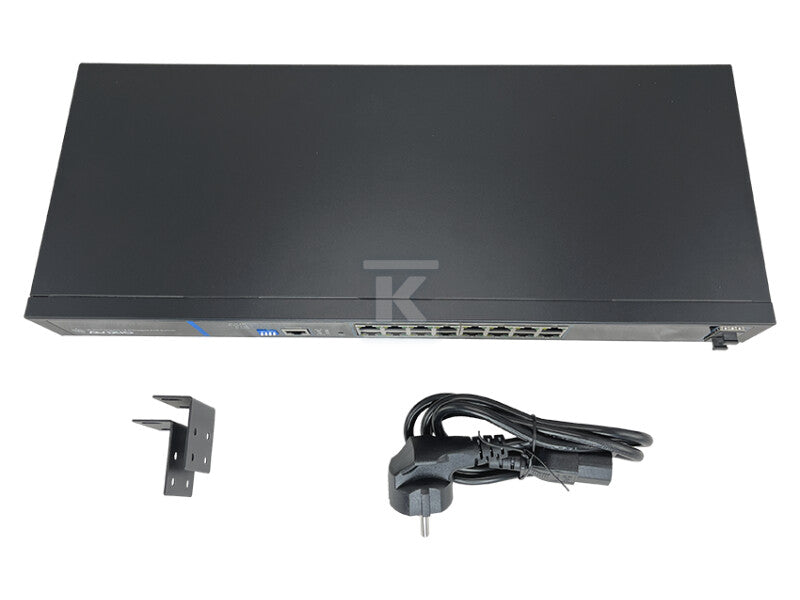 Zarządzalny przełącznik L2 (switch) 16 portów RJ45 PoE+ 1Gb/s + 2 porty SFP Uplink 1Gb/s (budżet mocy 150W) + 1 port konsolowy RJ45 AVIZIO