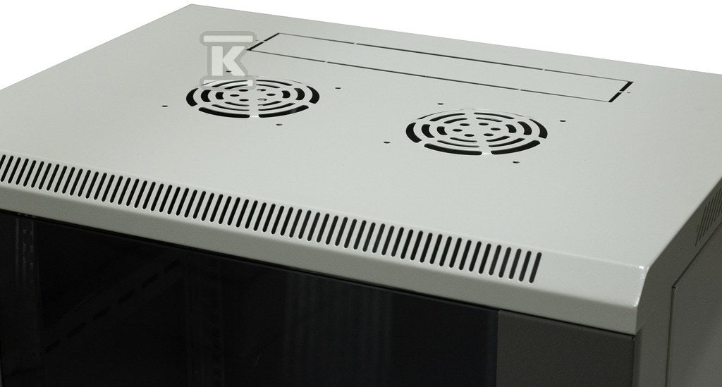 Szafa wisząca 19" niedzielona 12U 600X450X635,kolor szafy- RAL 7044 ,kolor drzwi- RAL 7010
