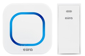 Dzwonek bezprzewodowy "EURA" WDP-80H2 "FOLK" bezbateryjny, przycisk (kinetyczny), możliwość rozbudowy