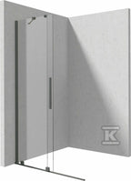 Ścianka prysznicowa walk-in - przesuwna Prizma, titanium