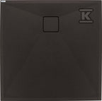 Brodzik granitowy kwadratowy 80x80 cm Correo, nero