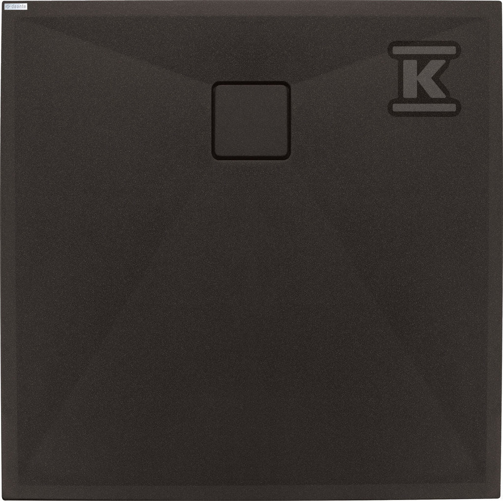 Brodzik granitowy kwadratowy 80x80 cm Correo, nero