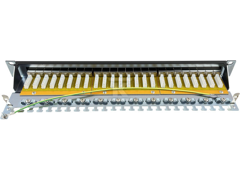 Patch panel STP kat.6A 24 porty LSA 1U