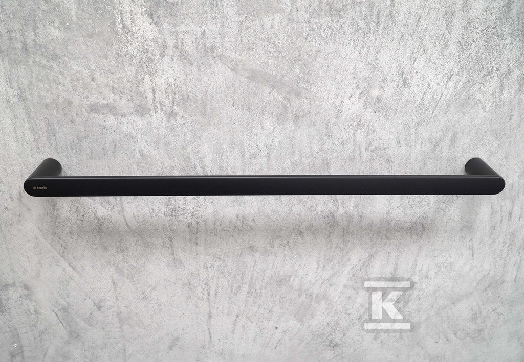 Wieszak ścienny na ręcznik Round - 60 cm, nero