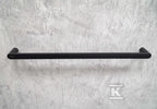 Wieszak ścienny na ręcznik Round - 60 cm, nero