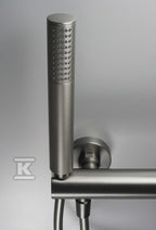 Bateria prysznicowa z zestawem prysznicowym Silia, titanium