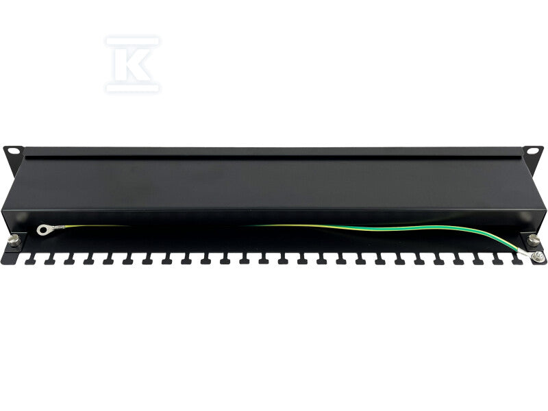 Patch panel 1U/19 cali STP ekranowany 24 porty kat. 6 złącza LSA półka montażowa Q-LANTEC