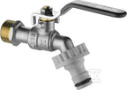 Zawór kulowy czerpalny ogrodowy z adapterami - 1/2", chrom
