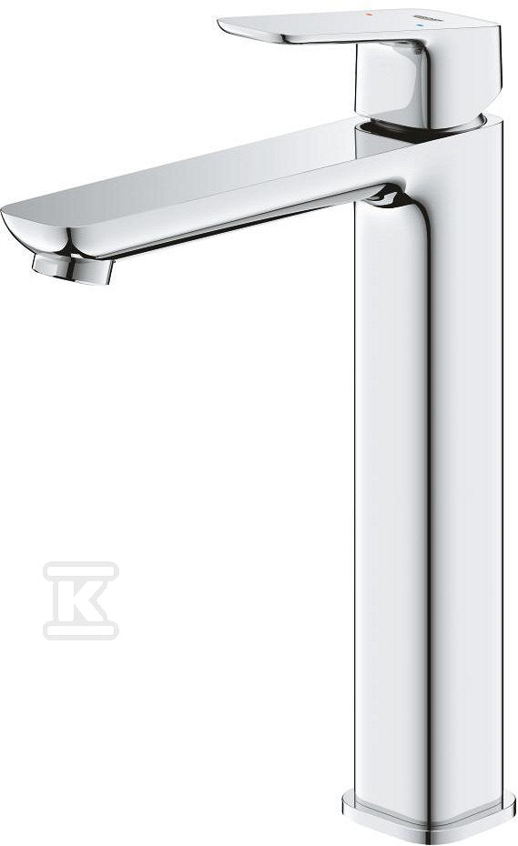 Bateria umywalkowa CUBEO Rozmiar XL chrom ogranicznik przepływu 5 l/min.bez zestawu odpływowego