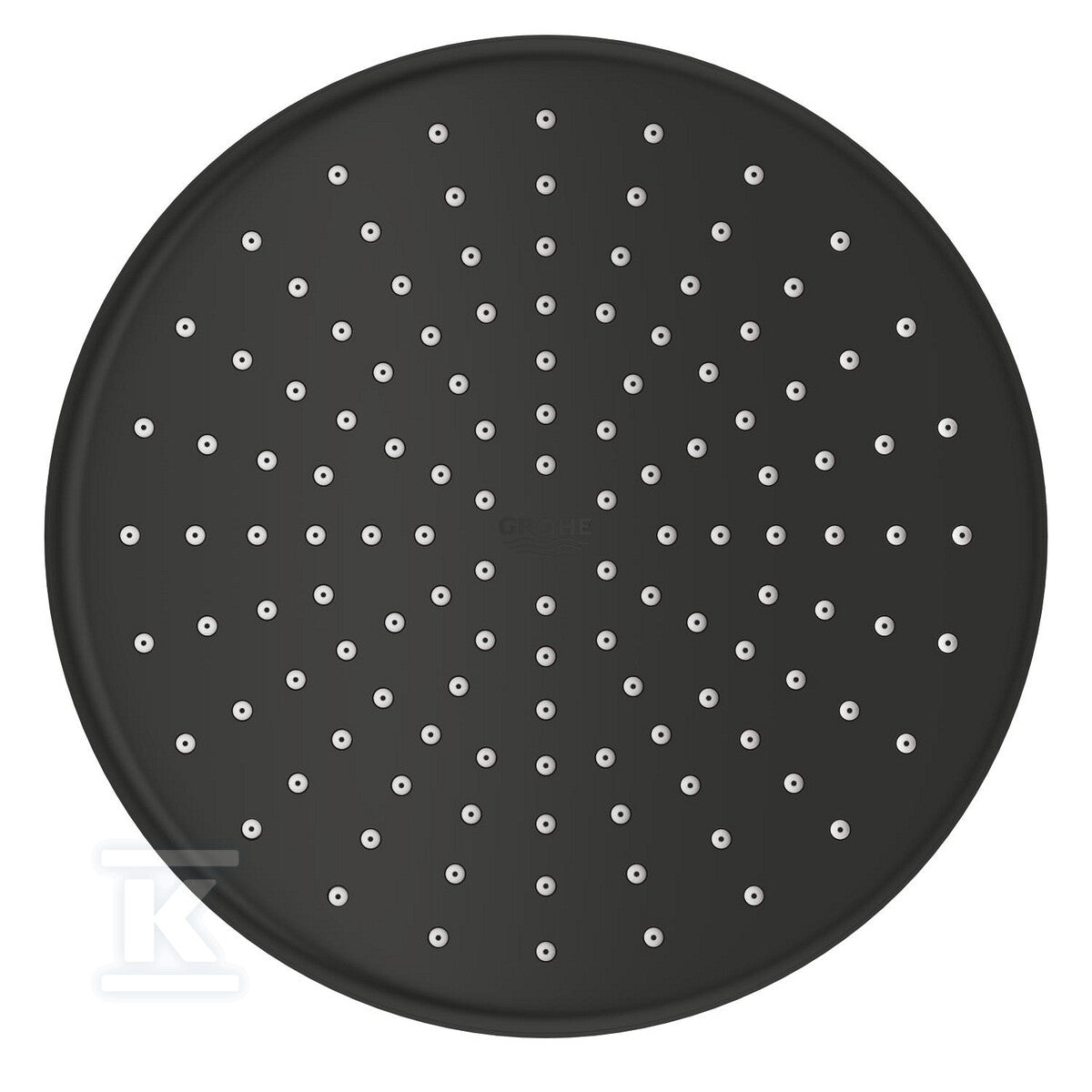Tempesta 210 Deszczownica z ramieniem 286 mm, 1 strumień (Rain), matte black, oszczędność wody Water Saving, ogranicznik przepływu 9,5 l/min