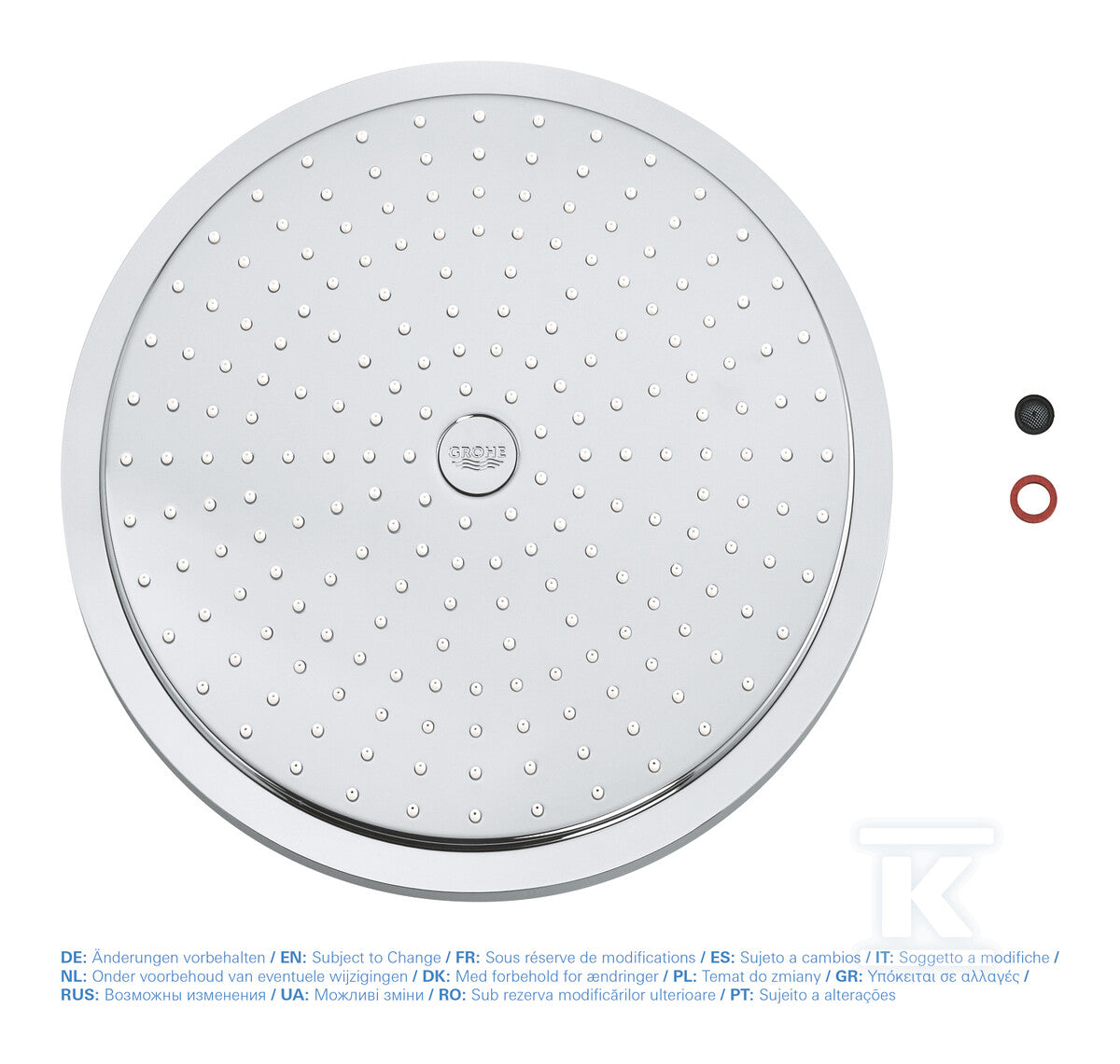 Głowica deszczowa Hansgrohe Raindance Air Ø 240 mm DN15 chrom 27477000