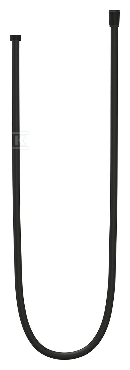 Silverflex - wąż prysznicowy 1750 mm, odporny na rozciąganie i skręcanie, czarny mat
