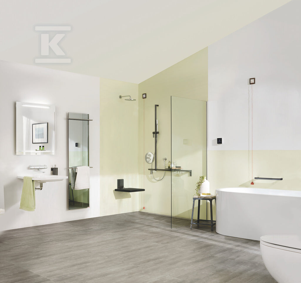 Deszczownica Rainshower Cosmopolitan 210 z ramieniem 286 mm, 1 strumień, chrom, ogranicznik przepływu 9,5 l/min., metalowa