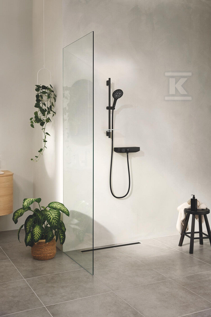 Rainshower SmartActive 130 - prysznic ręczny, 3 strumienie, ogranicznik 9,5 l/min., czarny mat