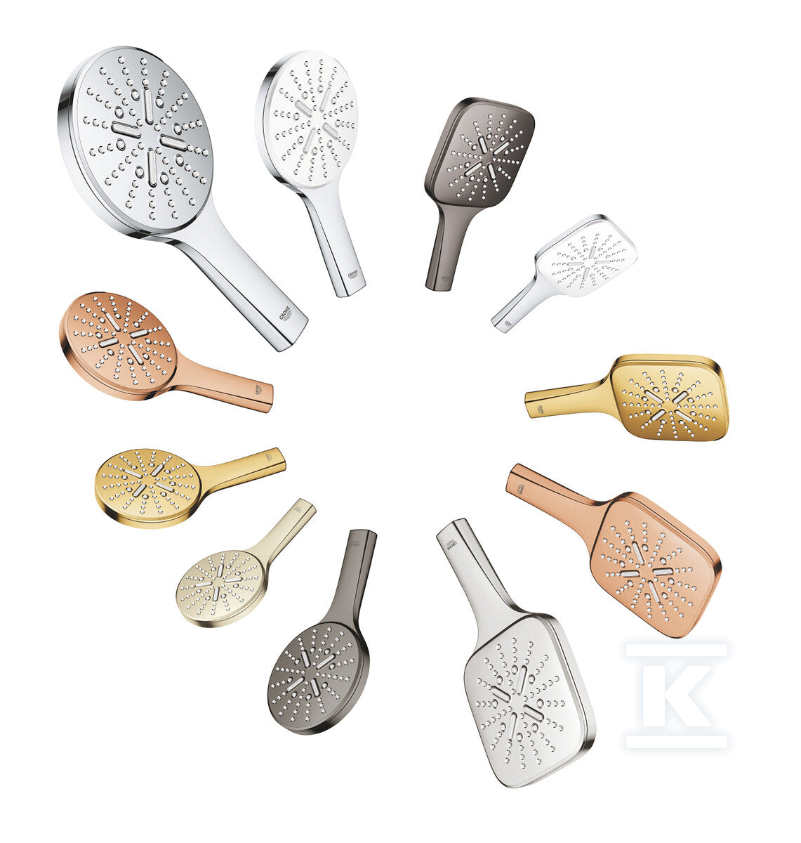 Słuchawka prysznicowa Rainshower SmartActive 130 3 strumienie, brushed cool sunrise