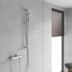 Euphoria 110 Champagne Zestaw z drążkiem prysznicowym, 3 strumienie, chrom, drążek prysznicowy 900 mm, Silverflex wąż prysznicowy 1750 mm, półka EasyReach