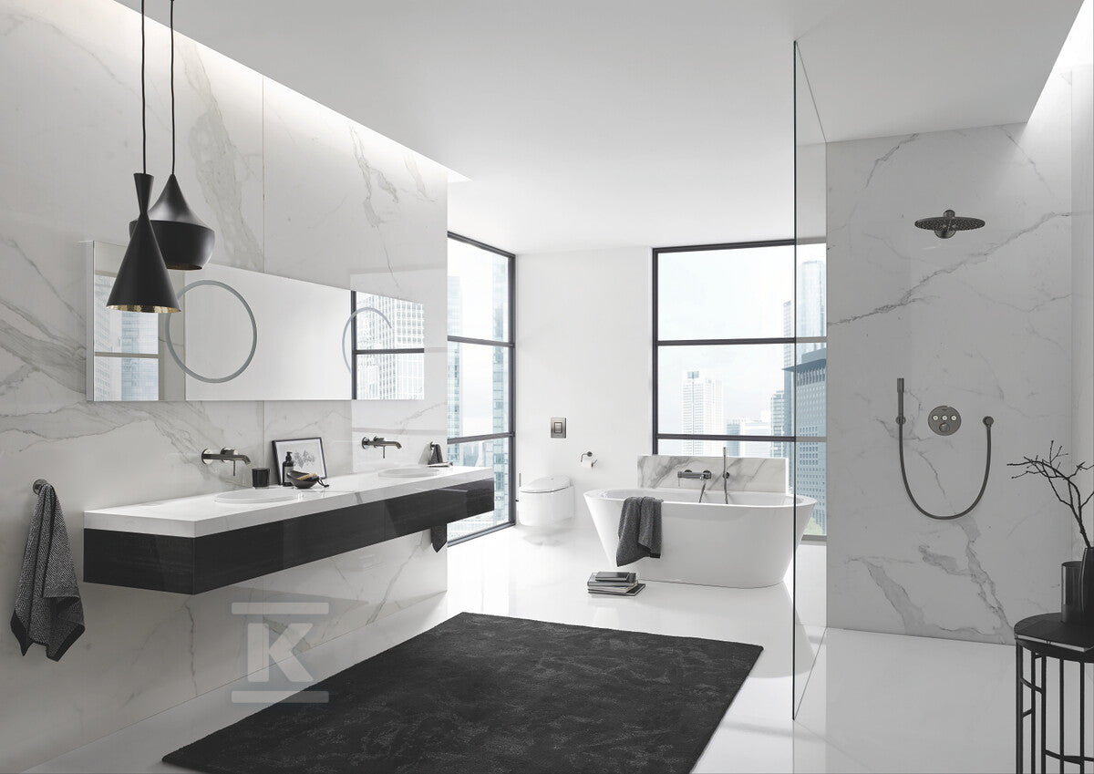 Kolanko przyłączeniowe Grohe Rainshower ścienne, brushed hard graphite