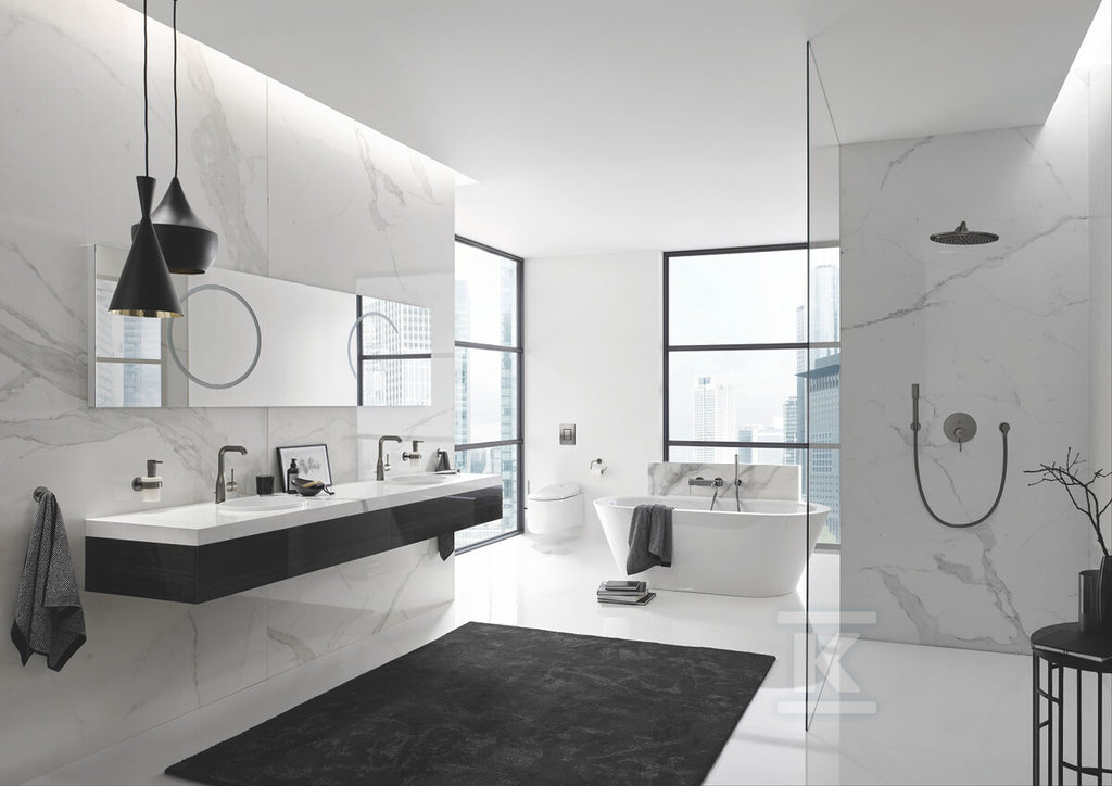Uchwyt prysznicowy Rainshower ścienny, brushed hard graphite