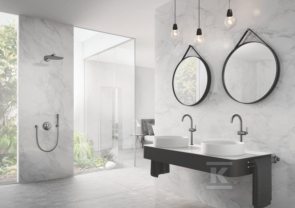 Kolanko przyłączeniowe Grohe Rainshower ścienne, brushed hard graphite