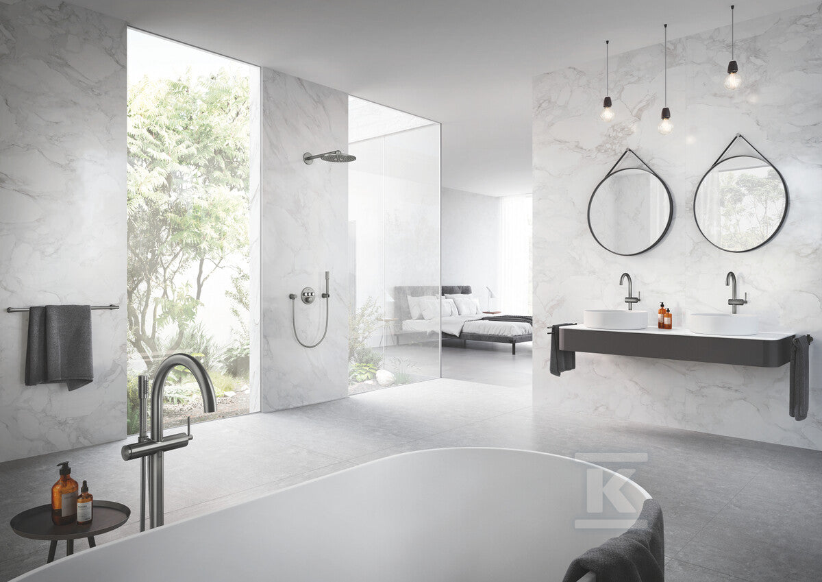 Uchwyt prysznicowy Rainshower ścienny, brushed hard graphite