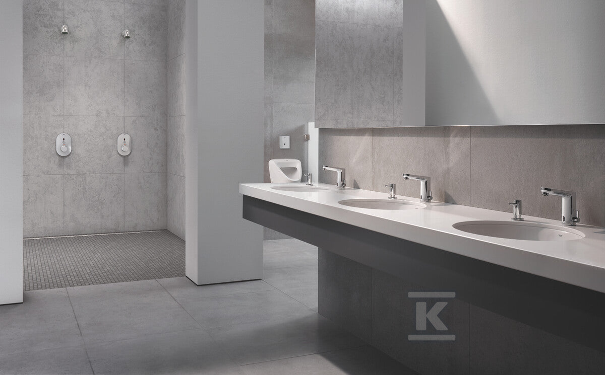 Bateria prysznicowa Grohe Eurosmart Cosmopolitan E Special elektroniczna na podczerwień, chrom, montaż ścienny podtynkowy, blokada temperatury, metalowe uchwyty