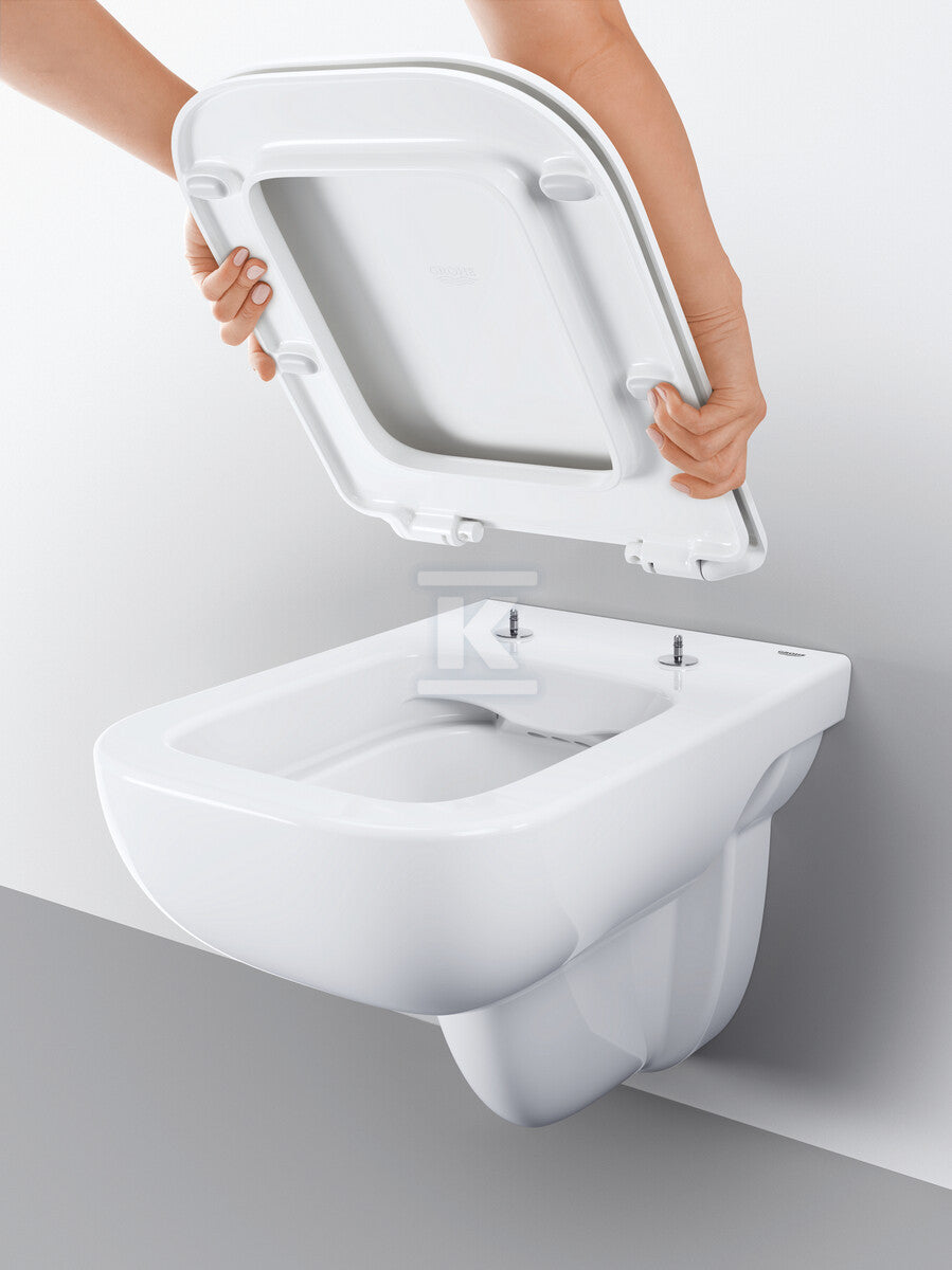 GROHE BauEdge Ceramic - miska WC wisząca, bez kołnierza