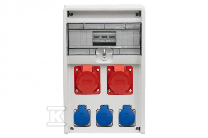 Rozdzielnica ULISSE 12M - gniazda 2x32A 5p, 3x230V