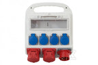 Rozdzielnica FORTE 11M - gniazda proste 16A 5p, 32A 5p, 4x230V, wtyk odbiornikowy 16A 5p