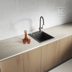 Zlew granitowy CHICHI 1 komorowy 48x39cm z syfonem