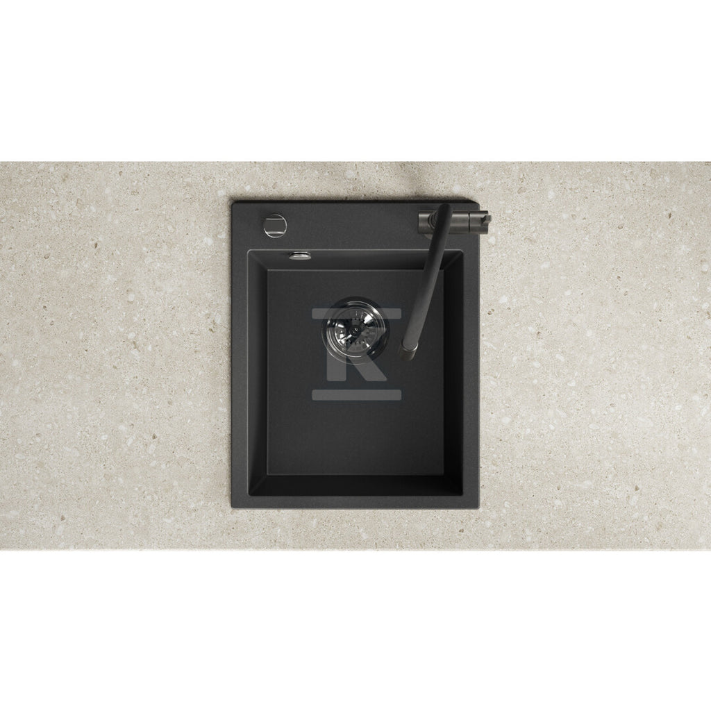 Zlew granitowy CHICHI 1 komorowy 48x39cm z syfonem
