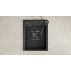 Zlew granitowy CHICHI 1 komorowy 48x39cm z syfonem