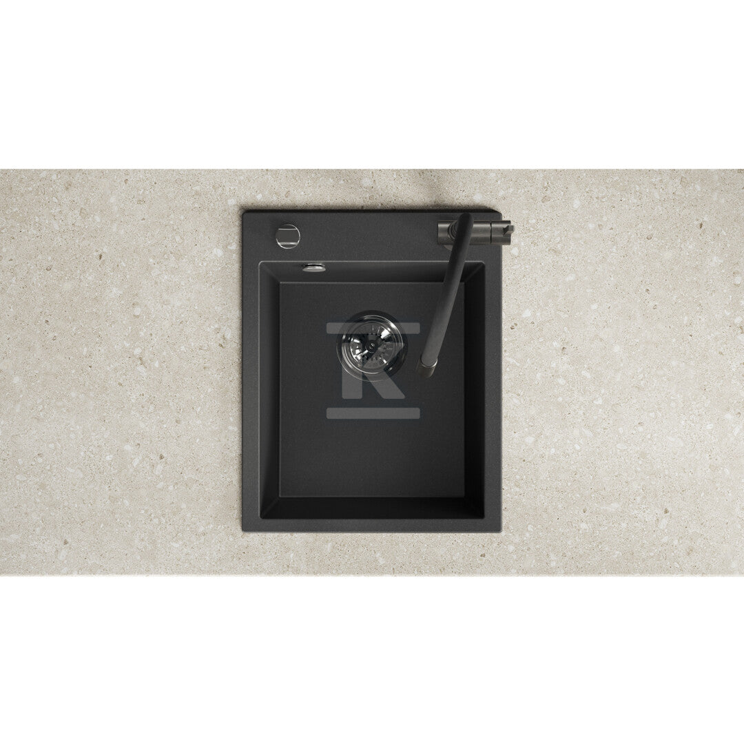 Zlew granitowy CHICHI 1 komorowy 48x39cm z syfonem