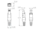 Wtyk RJ45 STP kat.6A, beznarzędziowy