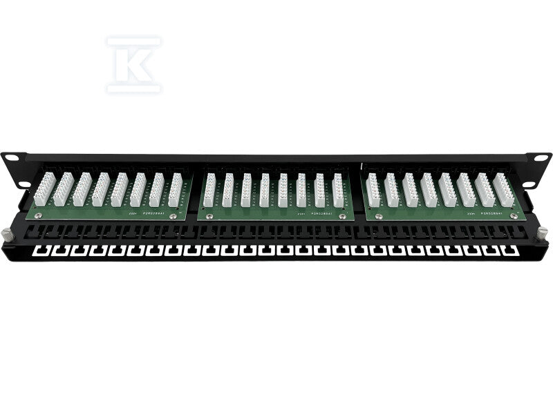 Patch panel OPTIMUM UTP kat.5e 48 portów LSA 1U