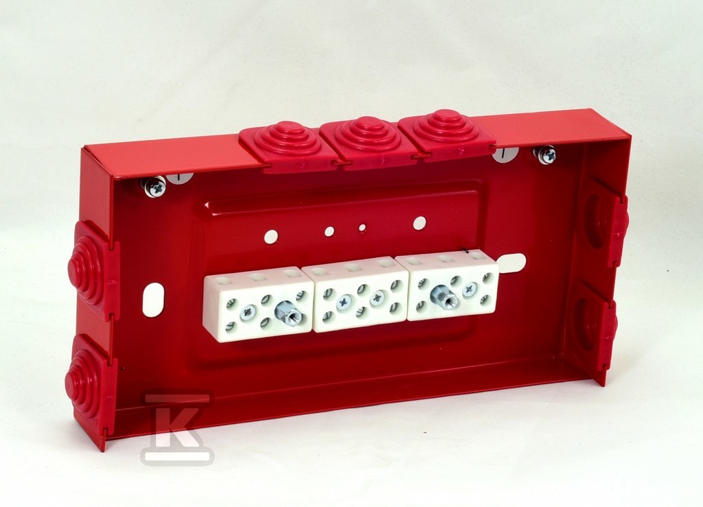 Puszka przeciwpożarowa, prostokątna, E90, przelotowa 3x3x4mm2, 197x103x30 mm, PIP-2AN P3x3x4