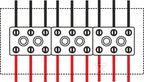 Puszka przeciwpożarowa, prostokątna, E90, przelotowa 3x3x4mm2, 197x103x30 mm, PIP-2AN P3x3x4