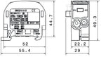 SCB 35 Blok rozdzielczy - odgałęźny Al/Cu 80210 SIMBLOCK zielony