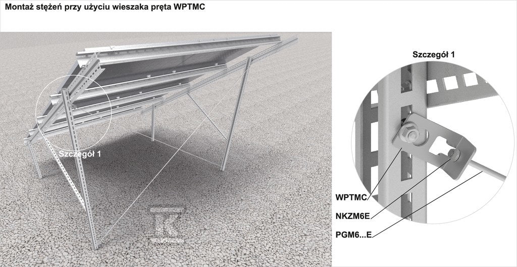 Wieszak pręta WPTMC