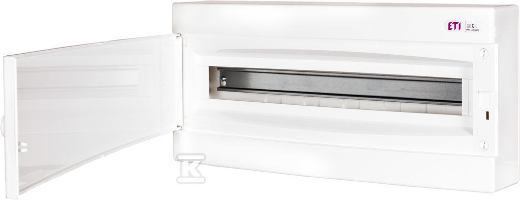 Obudowa natynkowa 1 rząd 24 mod. drzwi białe ECT 1x24PO-s