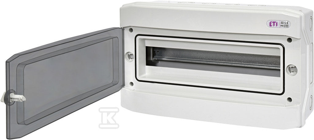 Obudowa natynkowa 18 mod. IP65 drzwi transparentne ECH-18PT